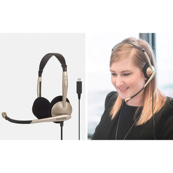 Koss CS100 USB Auriculares con Micrófono Beige Koss CS100 USB Auriculares con Micrófono Beige