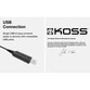 Koss CS100 USB Auriculares con Micrófono Beige Koss CS100 USB Auriculares con Micrófono Beige