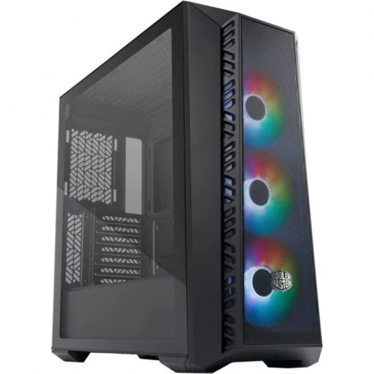 Cooler Master MasterBox MB520 Mesh Midi Tower ARGB Cristal Templado USB-C/3.2 Negra