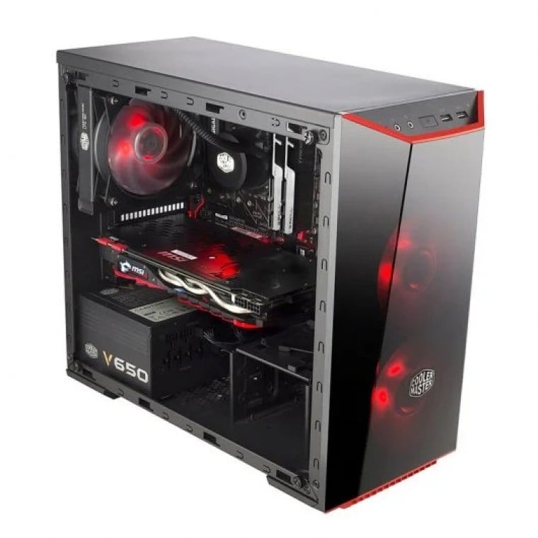 Cooler Master MasterBox Lite 3.1 USB 3.0 Cristal Templado Negra