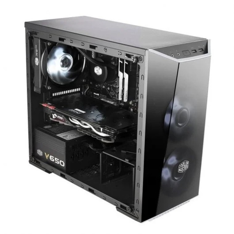 Cooler Master MasterBox Lite 3.1 USB 3.0 Cristal Templado Negra