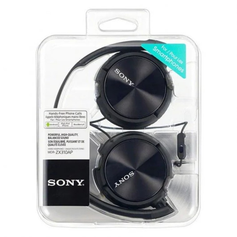 Sony MDR-ZX310APB Auriculares Negro