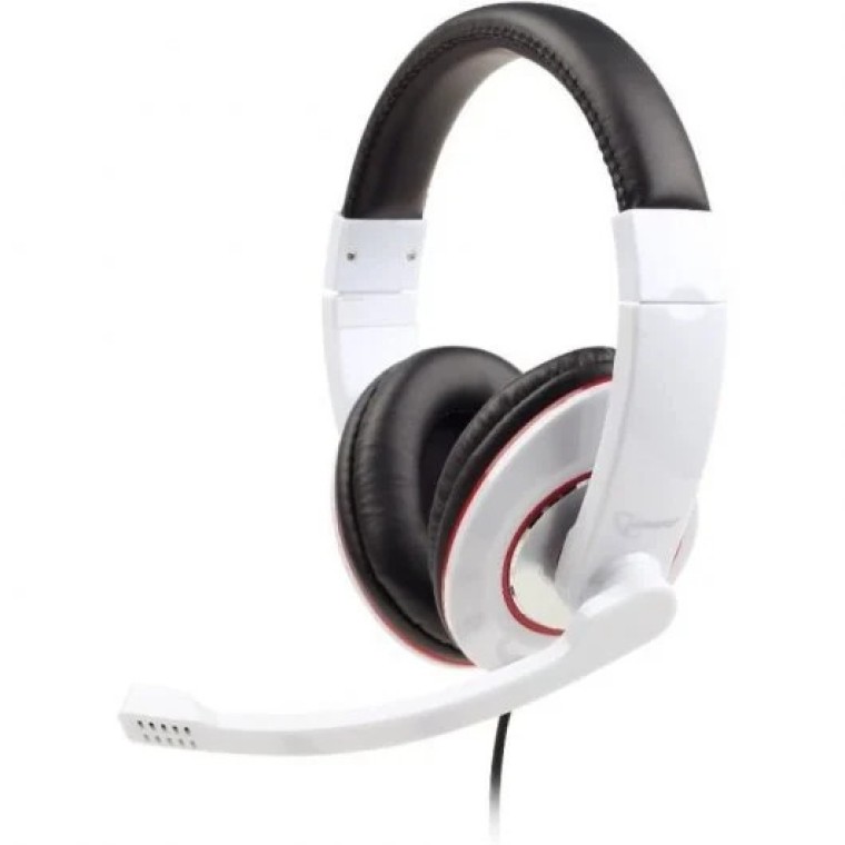 Gembird MHS-001-GW Auriculares Estéreo Blanco Brillante