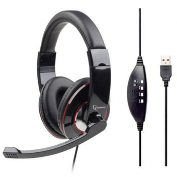 Gembird MHS-U-001 Auricular Estéreo USB Negro Brillante Gembird MHS-U-001 Auricular Estéreo USB Negro Brillante
