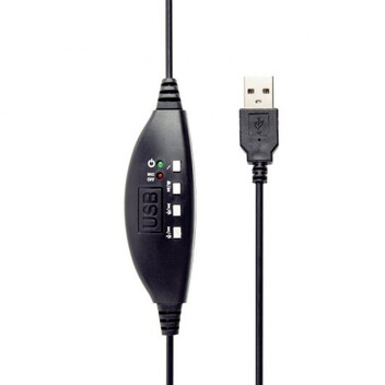 Gembird MHS-U-001 Auricular Estéreo USB Negro Brillante Gembird MHS-U-001 Auricular Estéreo USB Negro Brillante