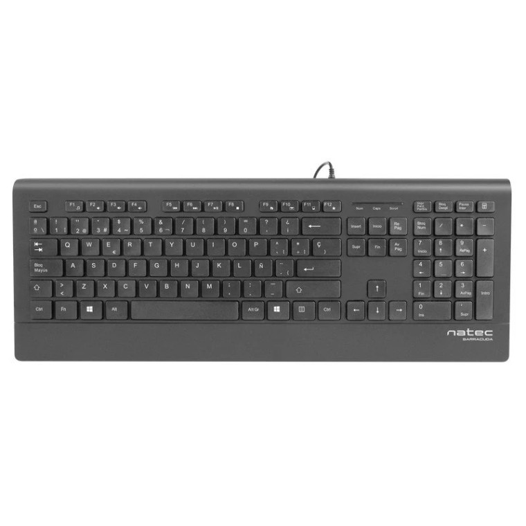 Natec Barracuda Slim Teclado Negro