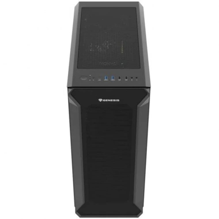 Genesis Irid 505F Midi Tower Cristal Templado USB 3.0 Negra