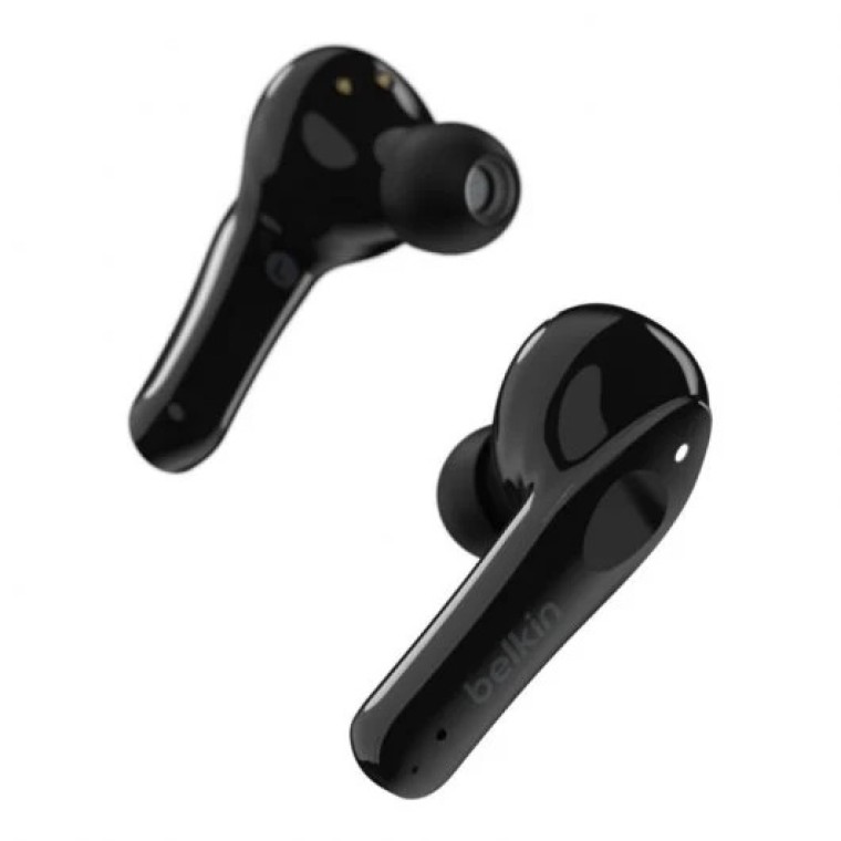 Belkin SoundForm Move Plus Auriculares Inalámbricos Negros con Estuche de Carga Inalámbrica