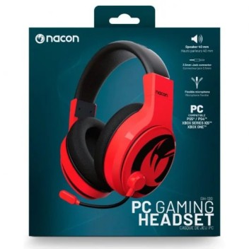 Nacon GH-120 Auriculares Gaming Rojos Multiplataforma Nacon GH-120 Auriculares Gaming Rojos Multiplataforma