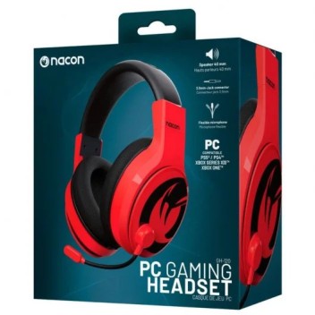 Nacon GH-120 Auriculares Gaming Rojos Multiplataforma Nacon GH-120 Auriculares Gaming Rojos Multiplataforma