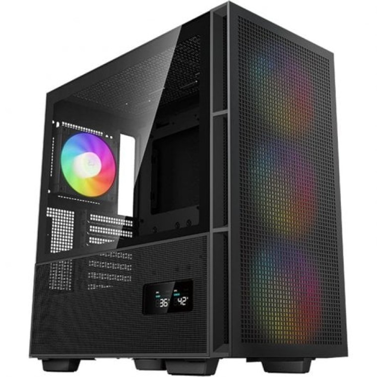 DeepCool CH560 Digital ARGB Mid Tower Cristal Templado USB 3.2 Negra