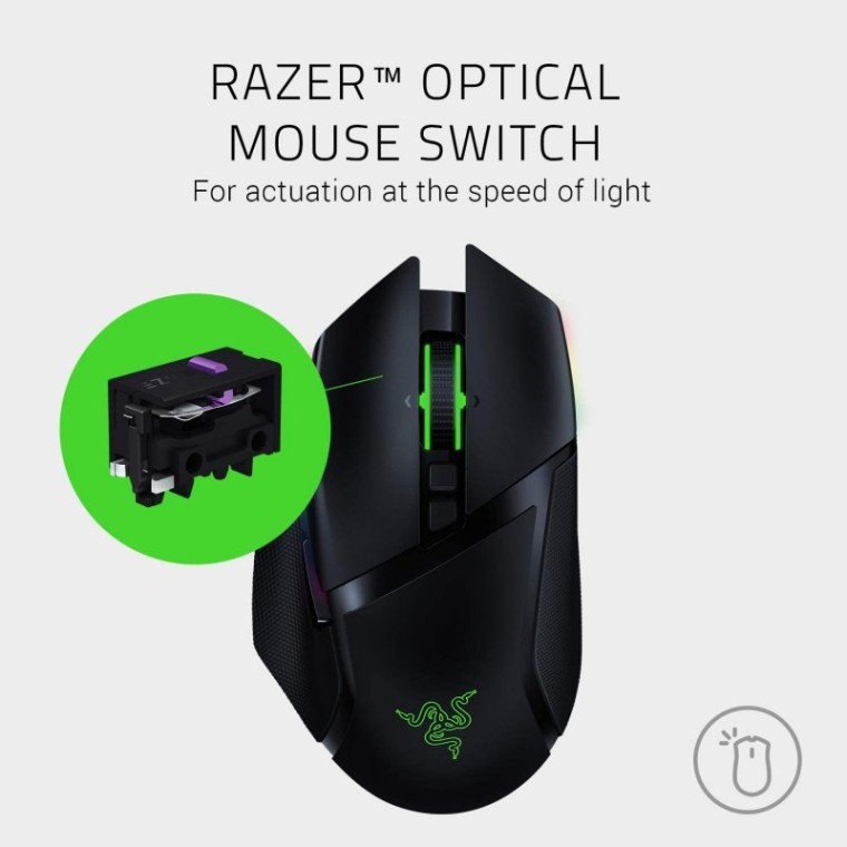 Razer Basilisk Ultimate Ratón Gaming 20000 DPI Negro