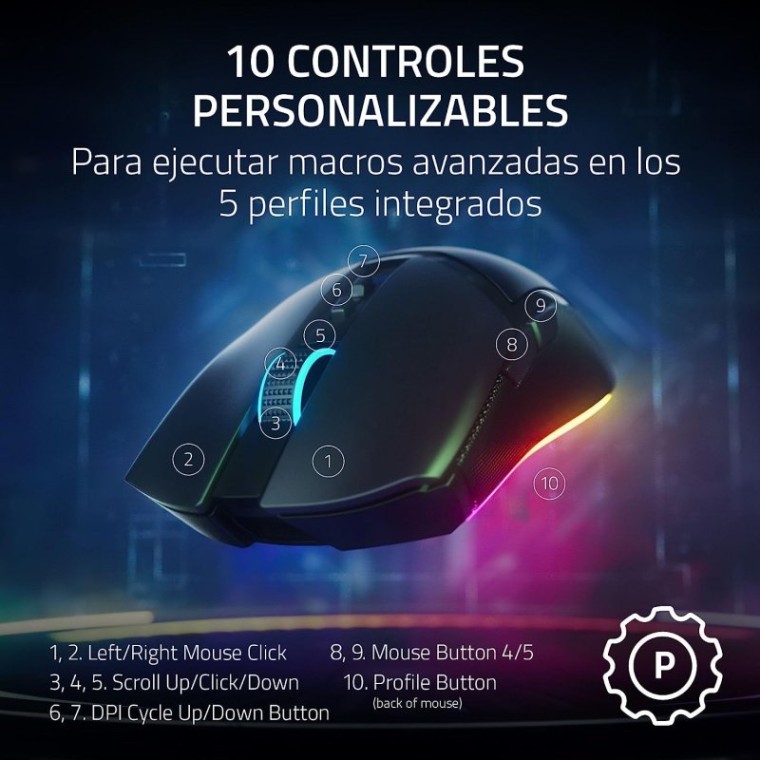 Razer Cobra Pro Ratón Gaming Inalámbrico RGB 30000DPI Negro