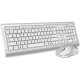 Subblim Combo Teclado + Ratón Inalámbrico Plata/Blanco