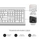 Subblim Combo Teclado + Ratón Inalámbrico Plata/Blanco