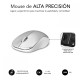 Subblim Combo Teclado + Ratón Inalámbrico Plata/Blanco