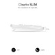 Subblim Business Slim Silencioso Teclado USB Blanco