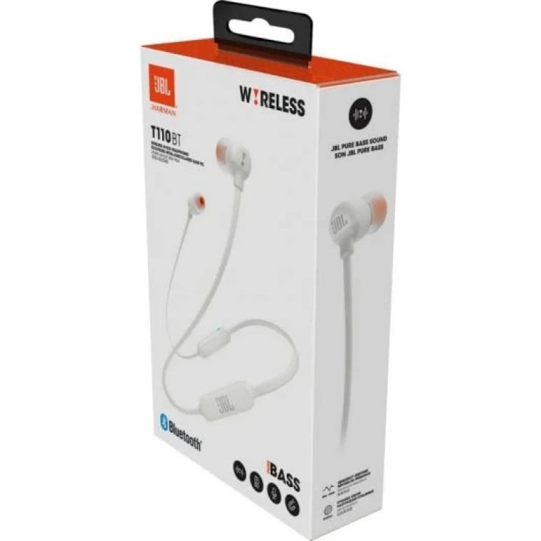 JBL T110BT Auriculares Bluetooth Blancos