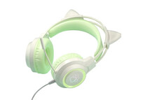 Kinsi SY-G35 Auriculares Gaming RGB con Orejas Verde Kinsi SY-G35 Auriculares Gaming RGB con Orejas Verde