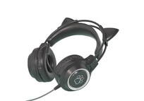 Kinsi SY-G35 Auriculares Gaming RGB con Orejas Negro