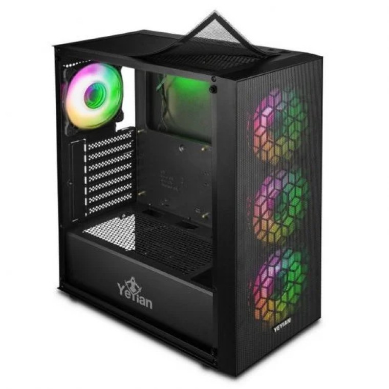 Yeyian Dragoon ARGB Midi Tower Cristal Templado USB 3.0 Negra