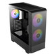 Torre PC Caja PC Antec NX416L Midi Tower Ventana Vidrio Templado RGB USB-C ATX/ITX/mATX Negra