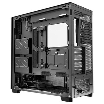 Torre PC Torre Antec FLUX PRO EUV Full Tower Negro/Madera ATX EATX ITX mATX Ventiladores Vidrio Temp