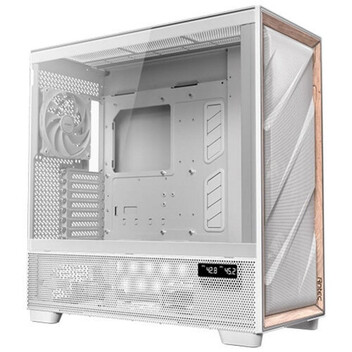 Torre PC Torre Antec FLUX PRO White EUV Full Tower Blanco Madera Vidrio Templado Gaming