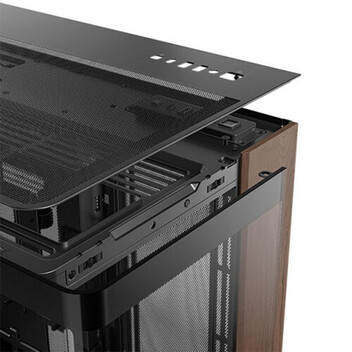 Torre PC Caja PC Antec C8 Curve Wood Full Tower ATX ITX Vidrio Templado Acero Madera Negro