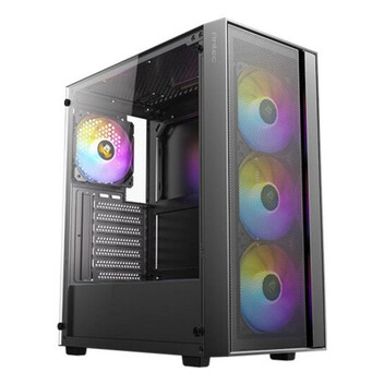 Torre PC Gaming Antec AX65 ARGB Midi Tower Negro ATX/ITX/micro ATX Ventana Lateral 4x Ventiladores R