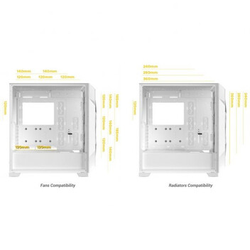 Antec DP505 RGB E-ATX Cristal Templado USB 3.0 Blanca Antec DP505 RGB E-ATX Cristal Templado USB 3.0 Blanca