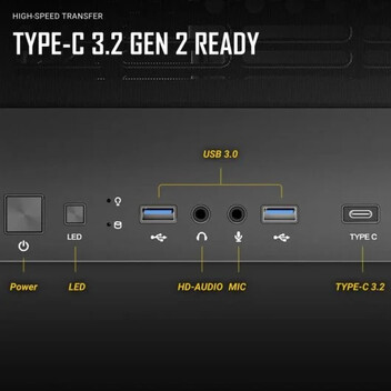 Antec DP503 ARGB E-ATX Cristal Templado USB-C Negra
