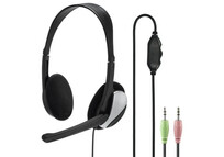 Hama HS-P100 Auriculares con Micrófono Negro