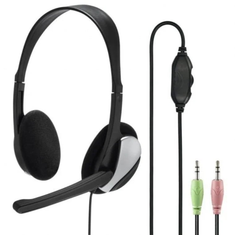 Hama HS-P100 Auriculares con Micrófono Negro