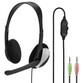 Hama HS-P100 Auriculares con Micrófono Negro
