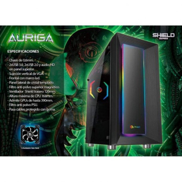 Talius Auriga Cristal Templado RGB USB 3.0