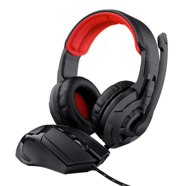 Trust 24761 Pack Gaming Ratón + Auriculares