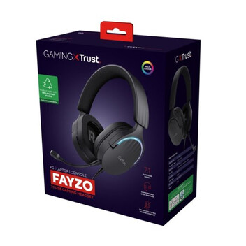 Trust GXT 490 FAYZO Auriculares Gaming 7.1 USB Negros Trust GXT 490 FAYZO Auriculares Gaming 7.1 USB Negros