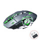 Mouse Gaming Inalámbrico RGB 2.4G Recargable 2400DPI Clic Silencioso Ergonómico