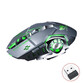Mouse Gaming Inalámbrico RGB 2.4G Recargable 2400DPI Clic Silencioso Ergonómico