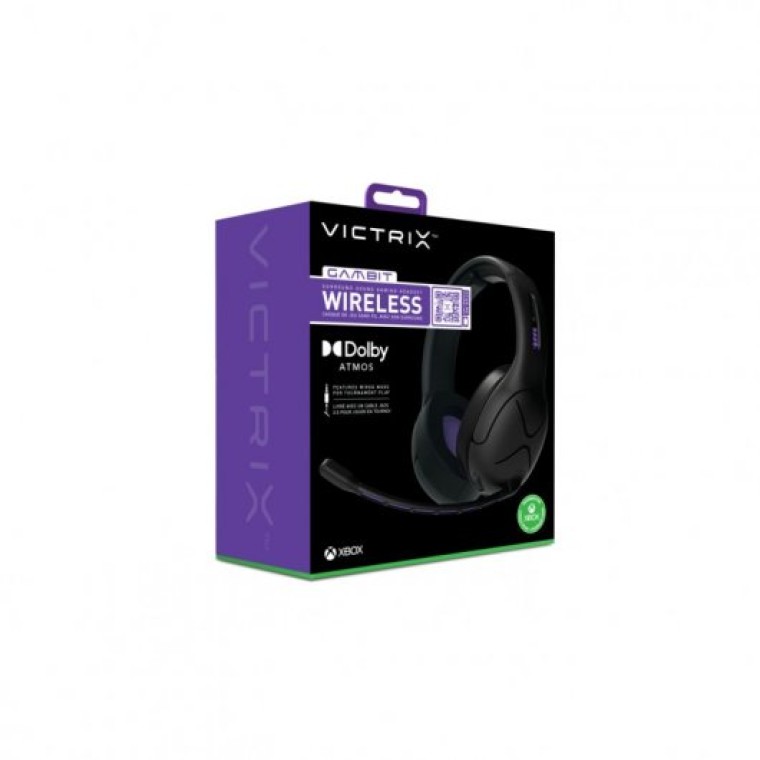 PDP Victrix Gambit Wireless Auriculares Gaming Inalámbricos Negros para PC/Xbox