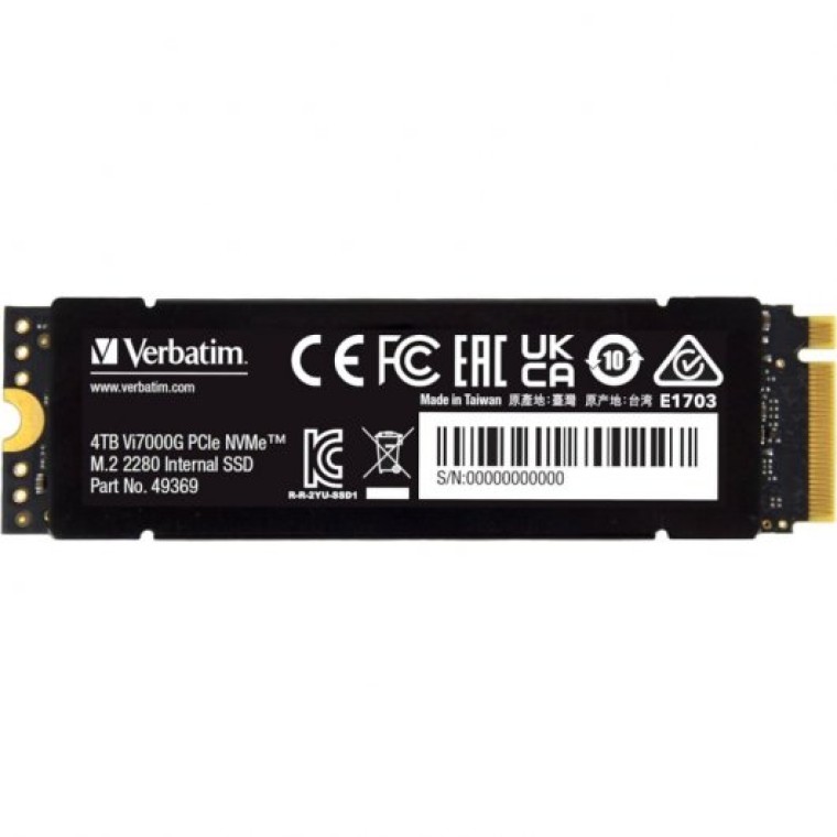 Verbatim Vi7000G 4TB SSD M.2 PCI Express 4.0 NVMe