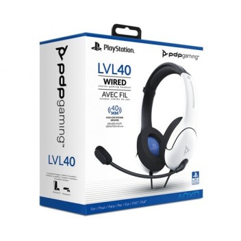 PDP LVL40 Auriculares Gaming Negro/Blanco para PS4/PS5 PDP LVL40 Auriculares Gaming Negro/Blanco para PS4/PS5