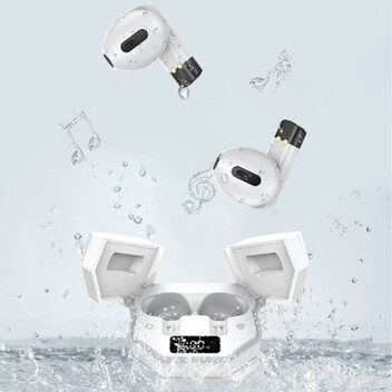 Kinsi F72 Auriculares Inalámbricos Bluetooth con Pantalla Digital Negros Kinsi F72 Auriculares Inalámbricos Bluetooth con Pantalla Digital Negros