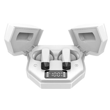 Kinsi F72 Auriculares Inalámbricos Bluetooth con Pantalla Digital Blanco Kinsi F72 Auriculares Inalámbricos Bluetooth con Pantalla Digital Blanco