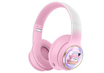 Kinsi AKZ-56 Auriculares Inalámbricos Ciervo de Dibujos Animados Rosa