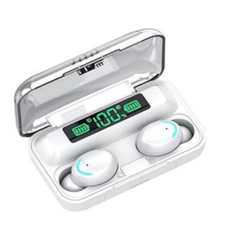 Kinsi F9-32 Auriculares Inalámbricos Bluetooth con Pantalla Digital Blancos Kinsi F9-32 Auriculares Inalámbricos Bluetooth con Pantalla Digital Blancos