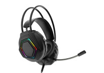 Kinsi HS601 Auriculares Gaming RGB Negros