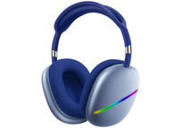 Kinsi AKZ-MAX10 Auriculares Inalámbricos Subwoofer RGB Azules