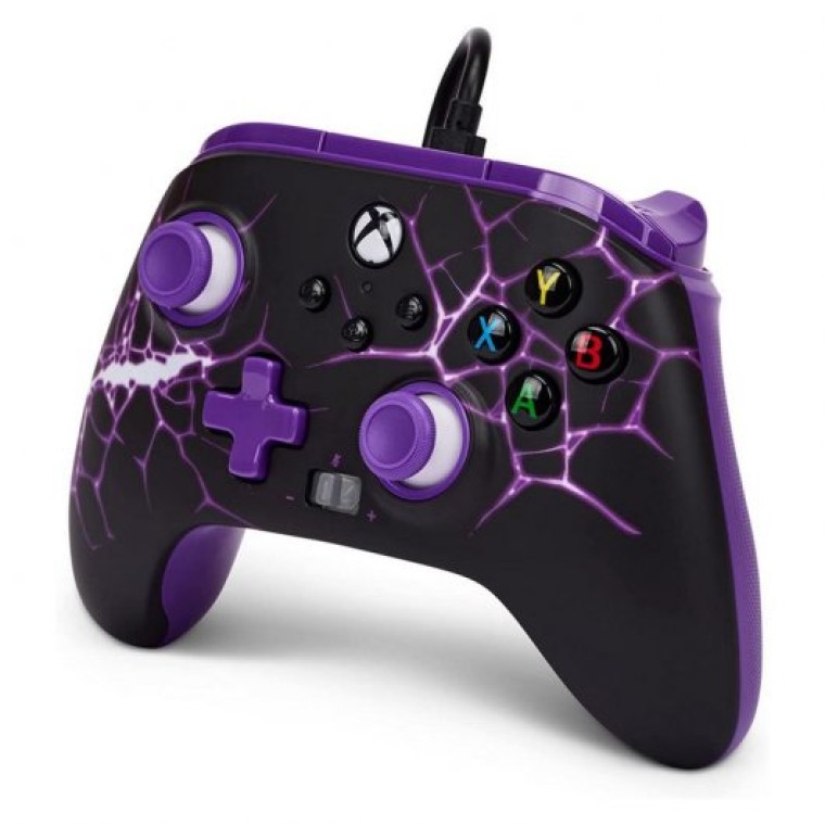 Power A Mando con Cable Extraíble Purple Magma para Xbox Series/One/PC